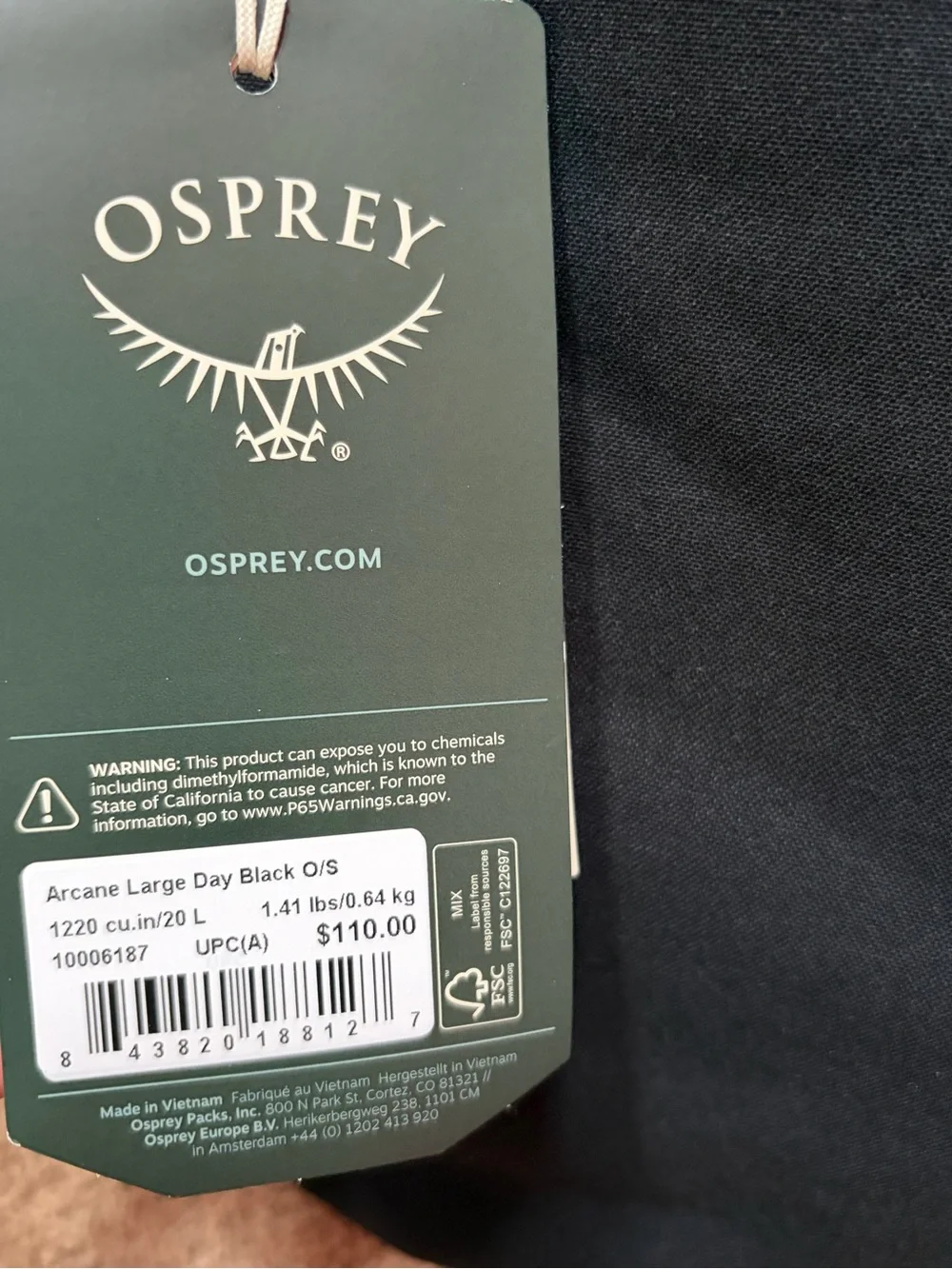OSPREY brand details